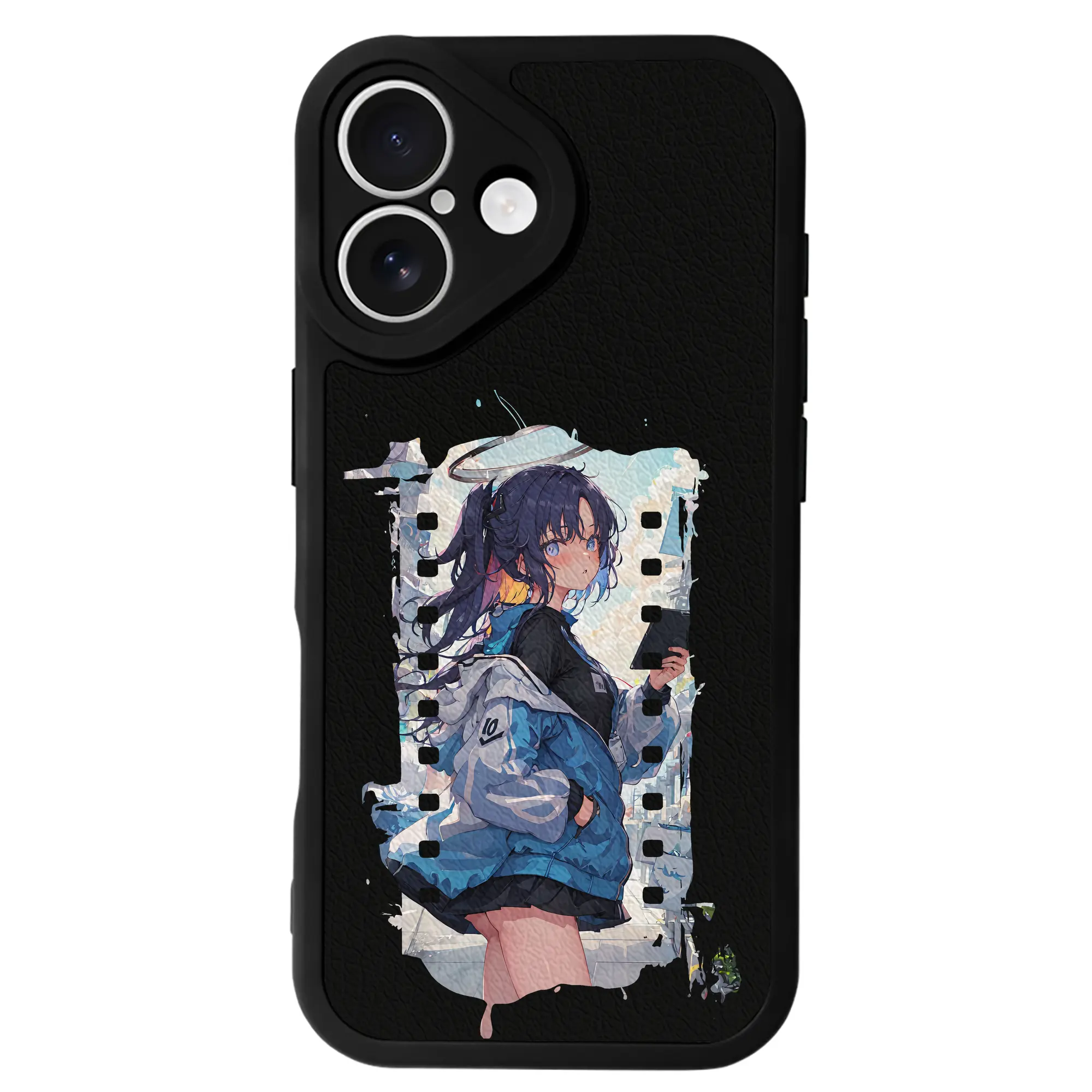 ブルーアーカイブ グッズ 早瀬 ユウカ - IPhone 16シリーズ対応 ・ シリコンスマホケース ・ レザー調 ・ 高精度フィット ・ 耐衝撃 ・ ワイヤレス充電対応 ・ 精密カット